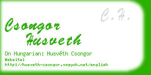 csongor husveth business card